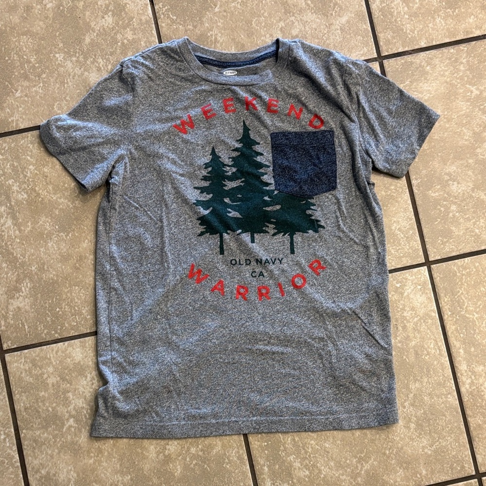 Old Navy Kids Gray Weekend Warrior Tee
